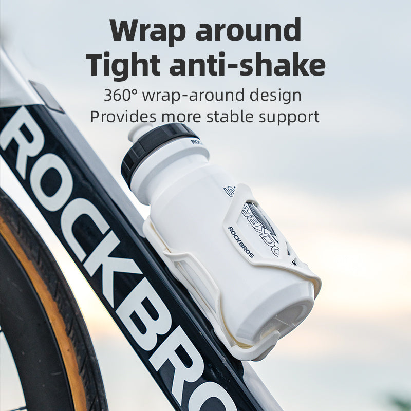 ROCKBROS Adjustable Bicycle Bottle Holder MTB Water Cages Cycling Drink Cup ABS Holder Mountain Road Bike Black