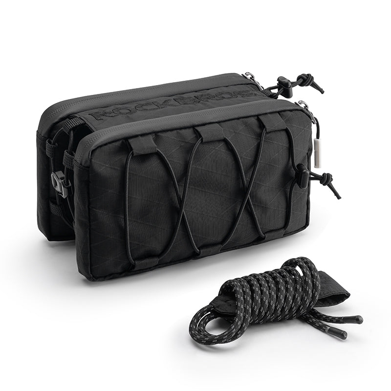 ROCKBROS Bike Bicycle Cycling Frame Bag 1L Adjustable Narrow Side Drawstring