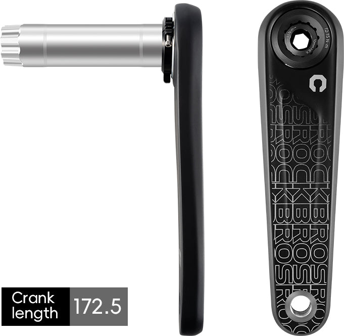 ROCKBROS Carbon Fiber Bike Crankset Size 172.5mm