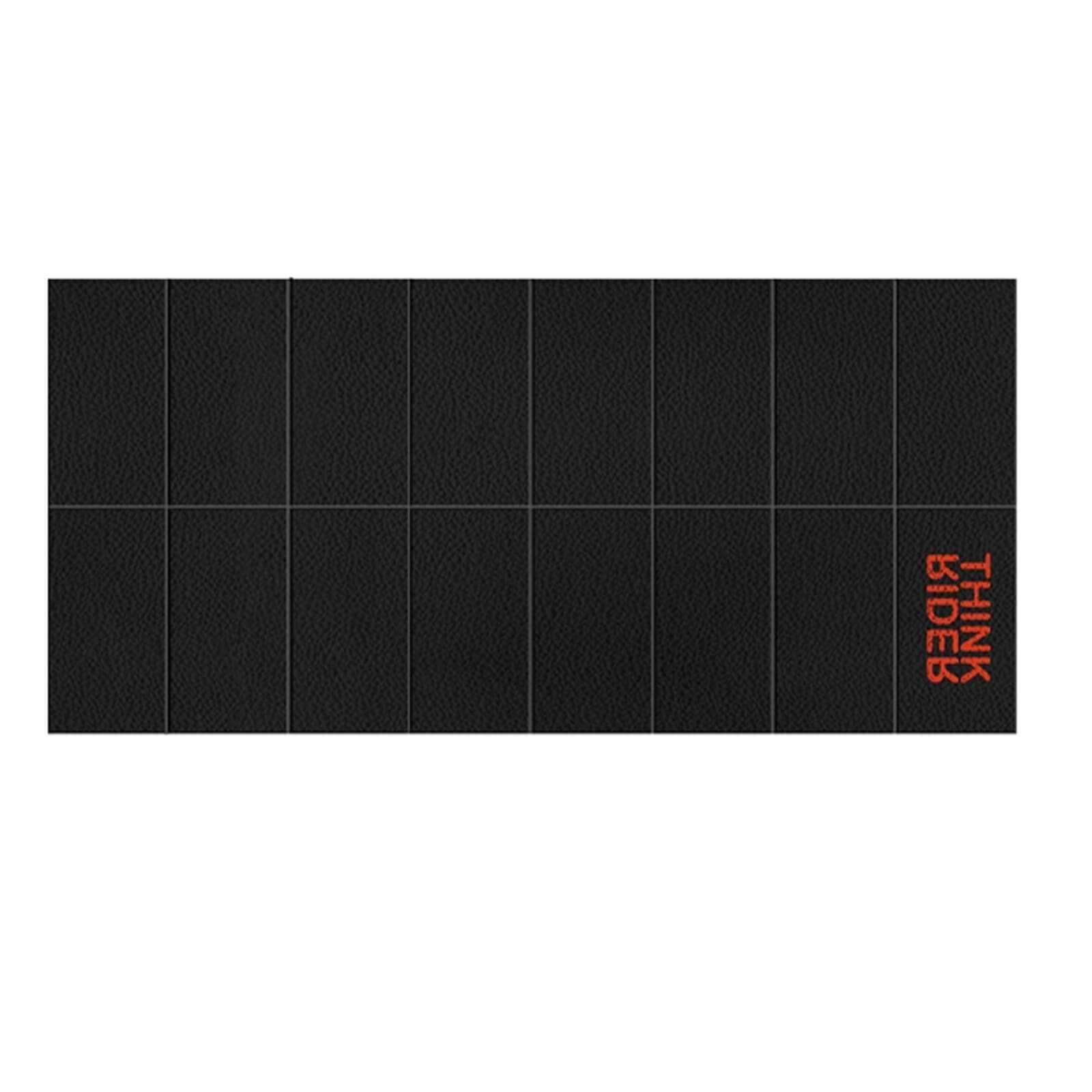 Anti-slip foldable indoor cycling mat for home training.