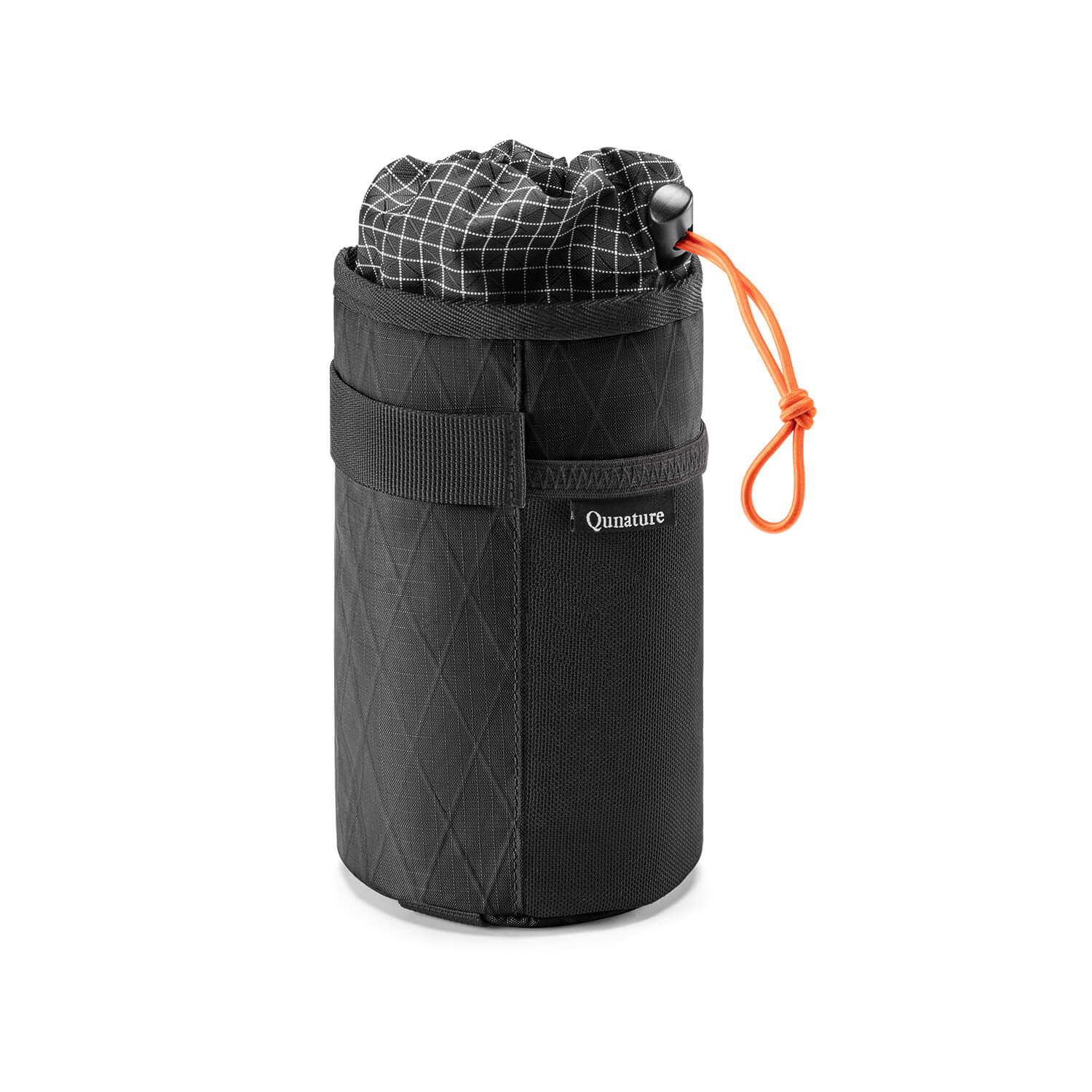 Qunature thermal insulated 1L handlebar bottle bag for bikepacking and long-distance cycling, keeps drinks hot or cold
#color_black