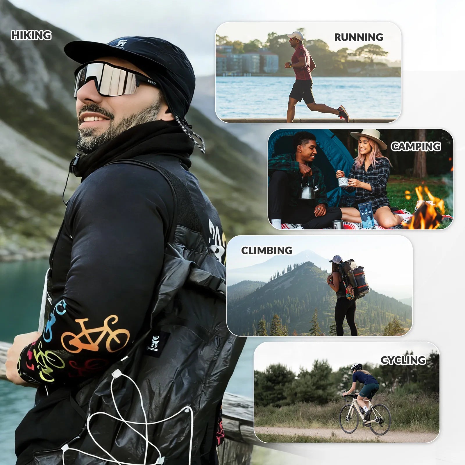Qunature windproof fleece winter cycling hat with ear flaps for ultimate warmth.
#color_navy