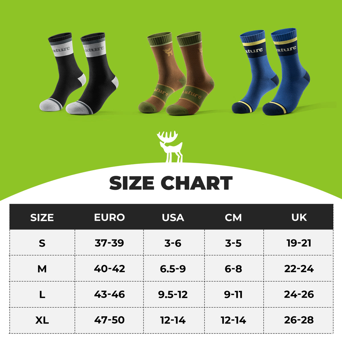 Qunature khaki four-season waterproof outdoor socks.
#colour_brown