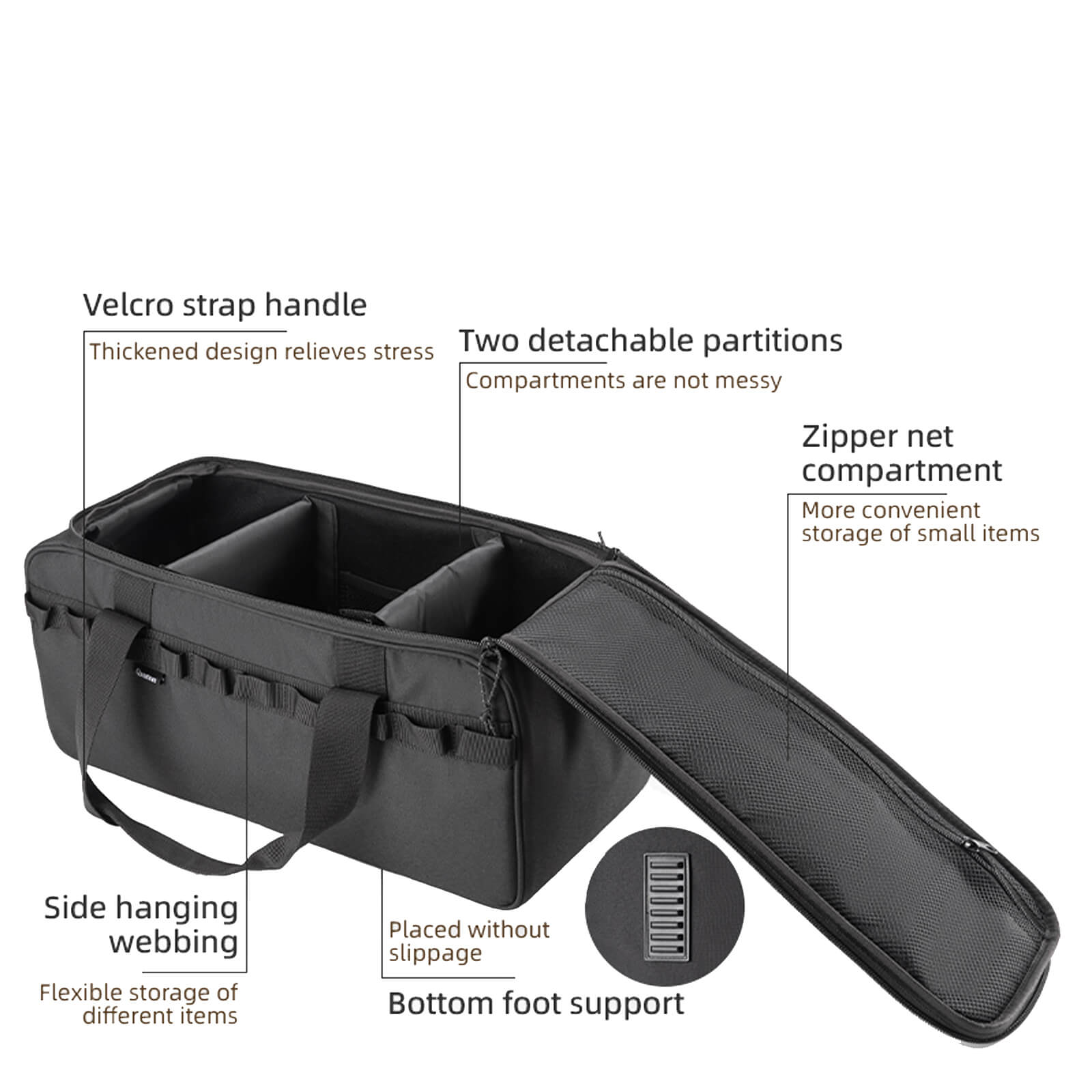 Qunature 18L Outdoor Camping Storage Bag for Gear and Supplies.
#color_brown