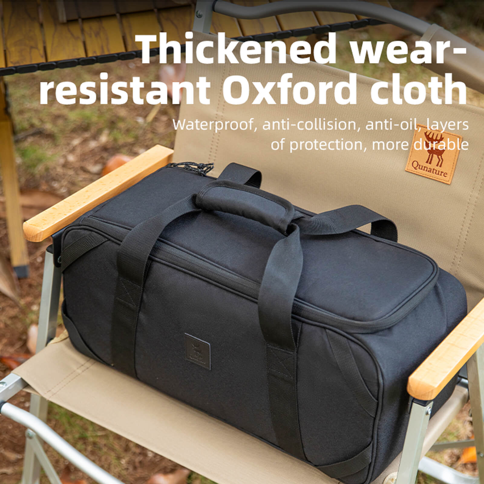 Qunature 18L Outdoor Camping Storage Bag for Gear and Supplies.
#color_brown
