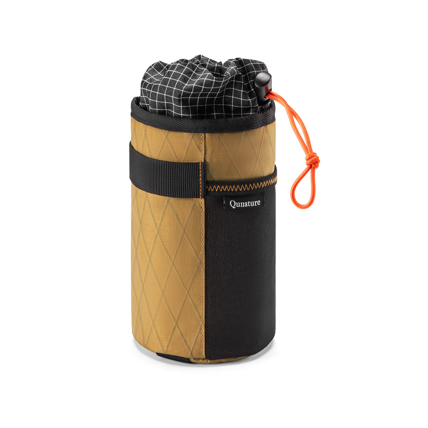 Qunature thermal insulated 1L handlebar bottle bag for bikepacking and long-distance cycling, keeps drinks hot or cold
#color_khaki