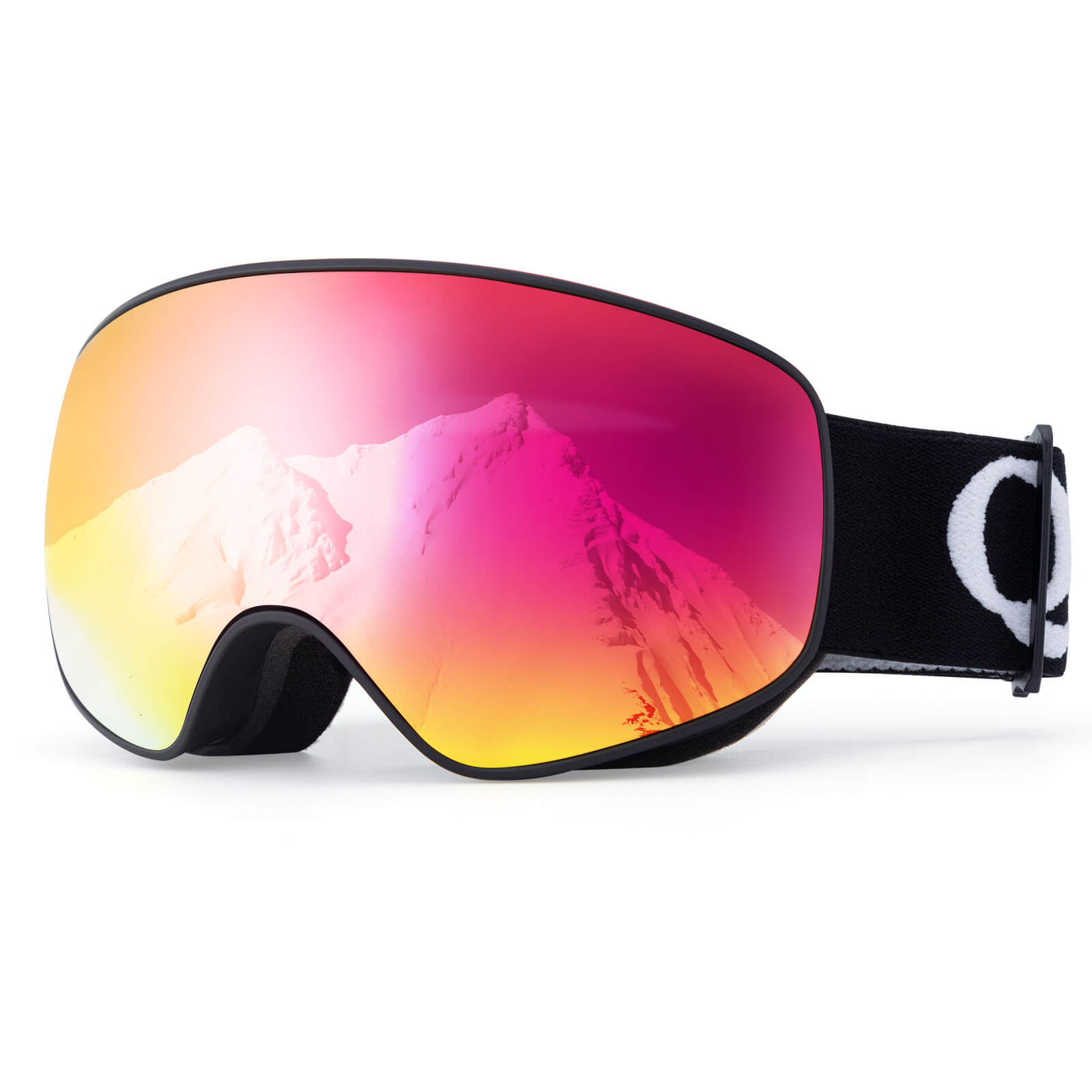 QUNATURE youth ski goggles with anti-fog and UV protection for boys and girls
#color_black