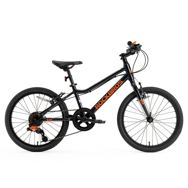 Rockbros 20-inch lightweight aluminum mountain bike suitable for children aged 6-10.
#color_black