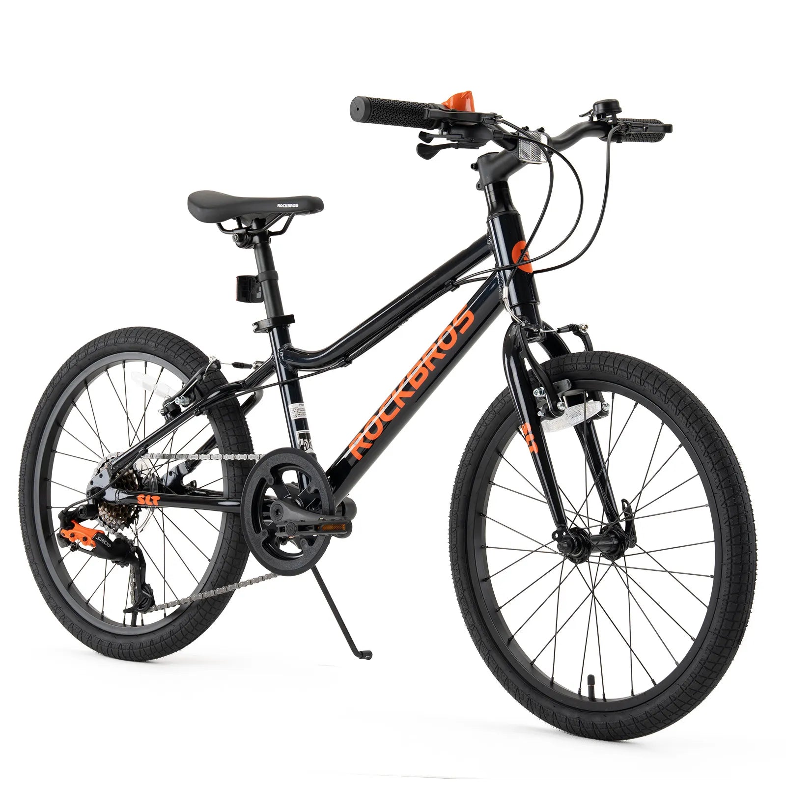Rockbros 20-inch lightweight aluminum mountain bike suitable for children aged 6-10.
#color_black