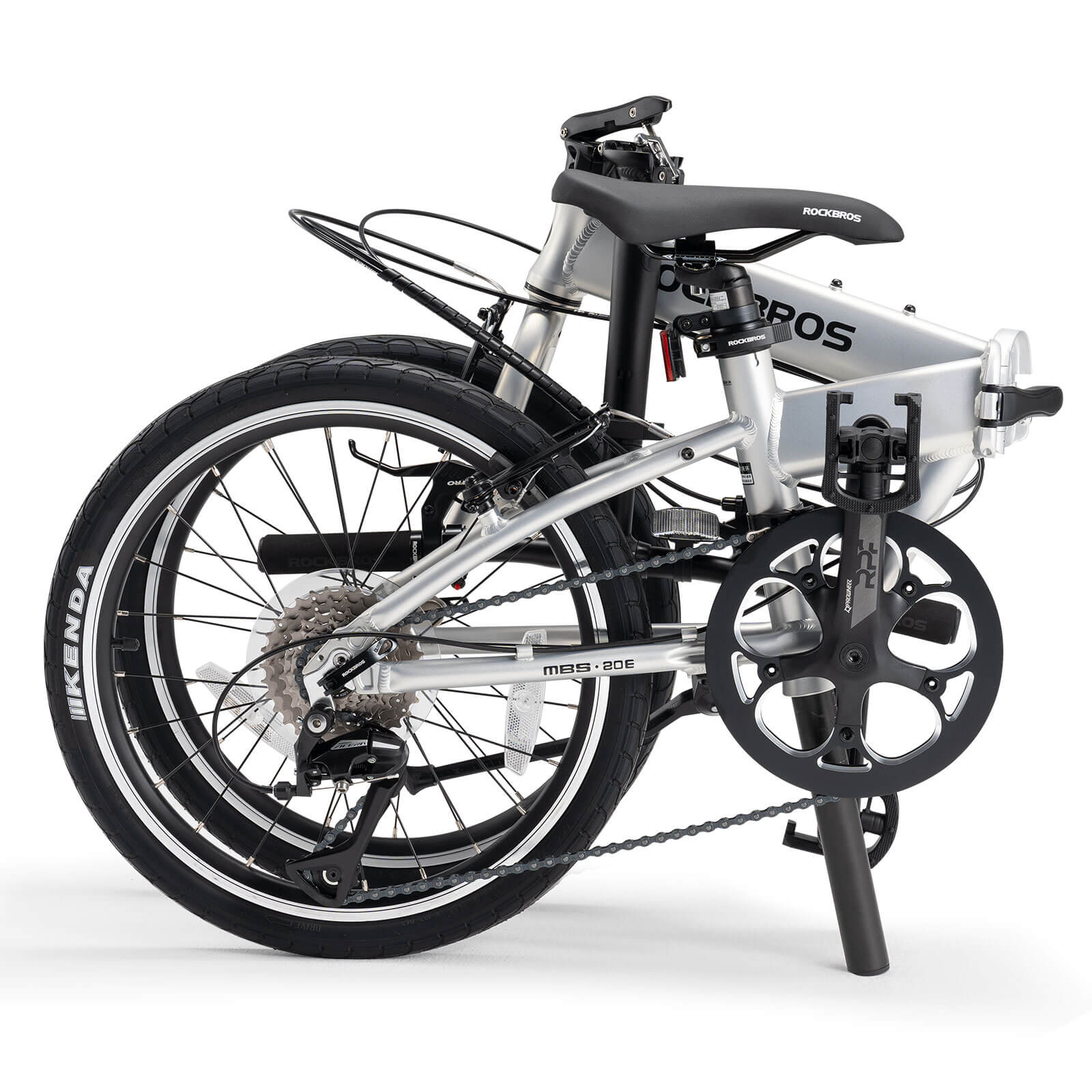 rockbros 20 inch aluminum folding bike 8 speed for city commuting
#color_Silver