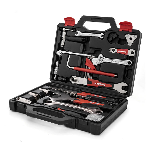 Rockbros 22-in-1 compact bike multi tool repair kit for MTB and road bikes premium steel finish