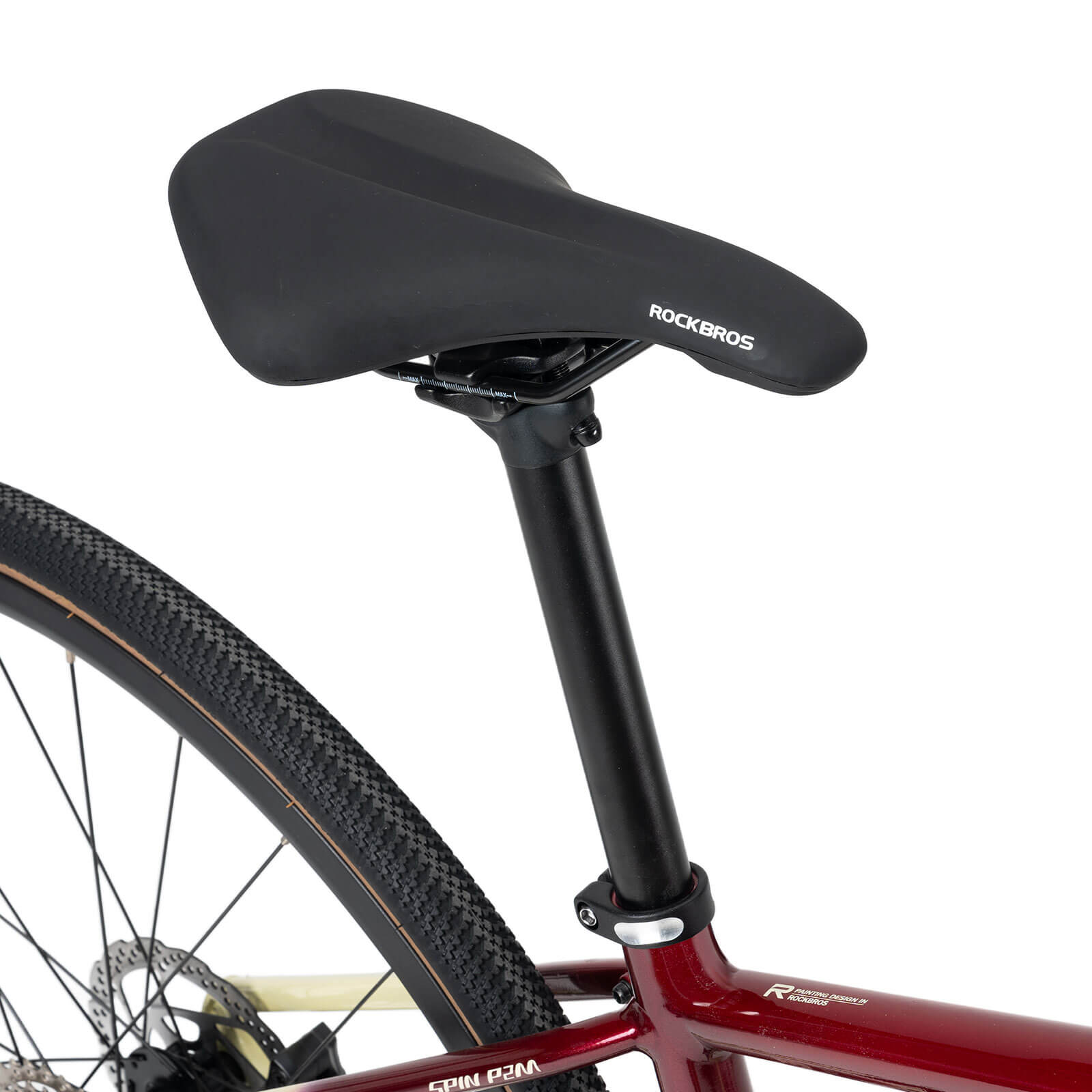 rockbros flat bar disc brake road bike for fitness cycling.
#color_Copper Purple Gradient