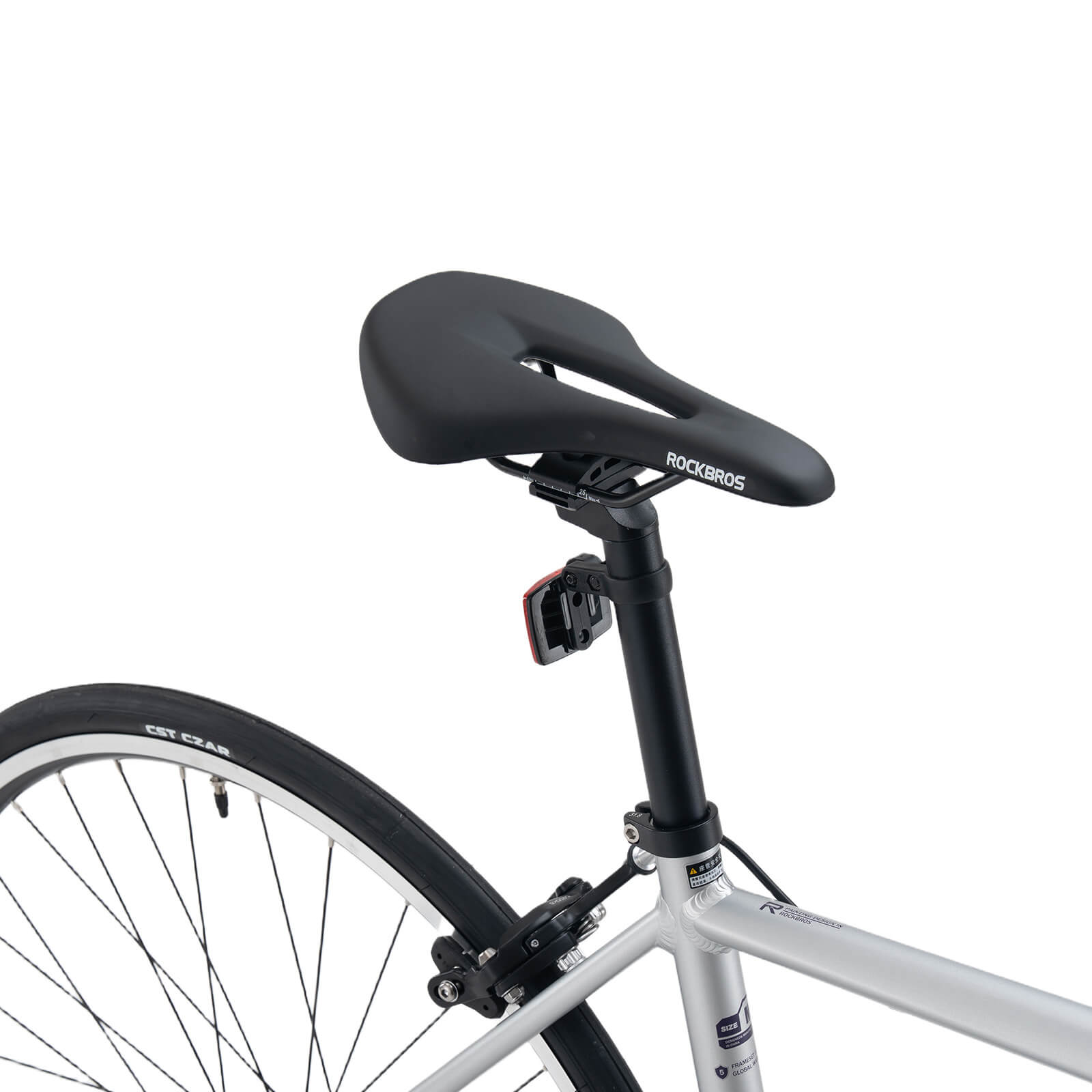 ROCKBROS AERIX aluminium road bike is sleek with endurance geometry.
#color_grey