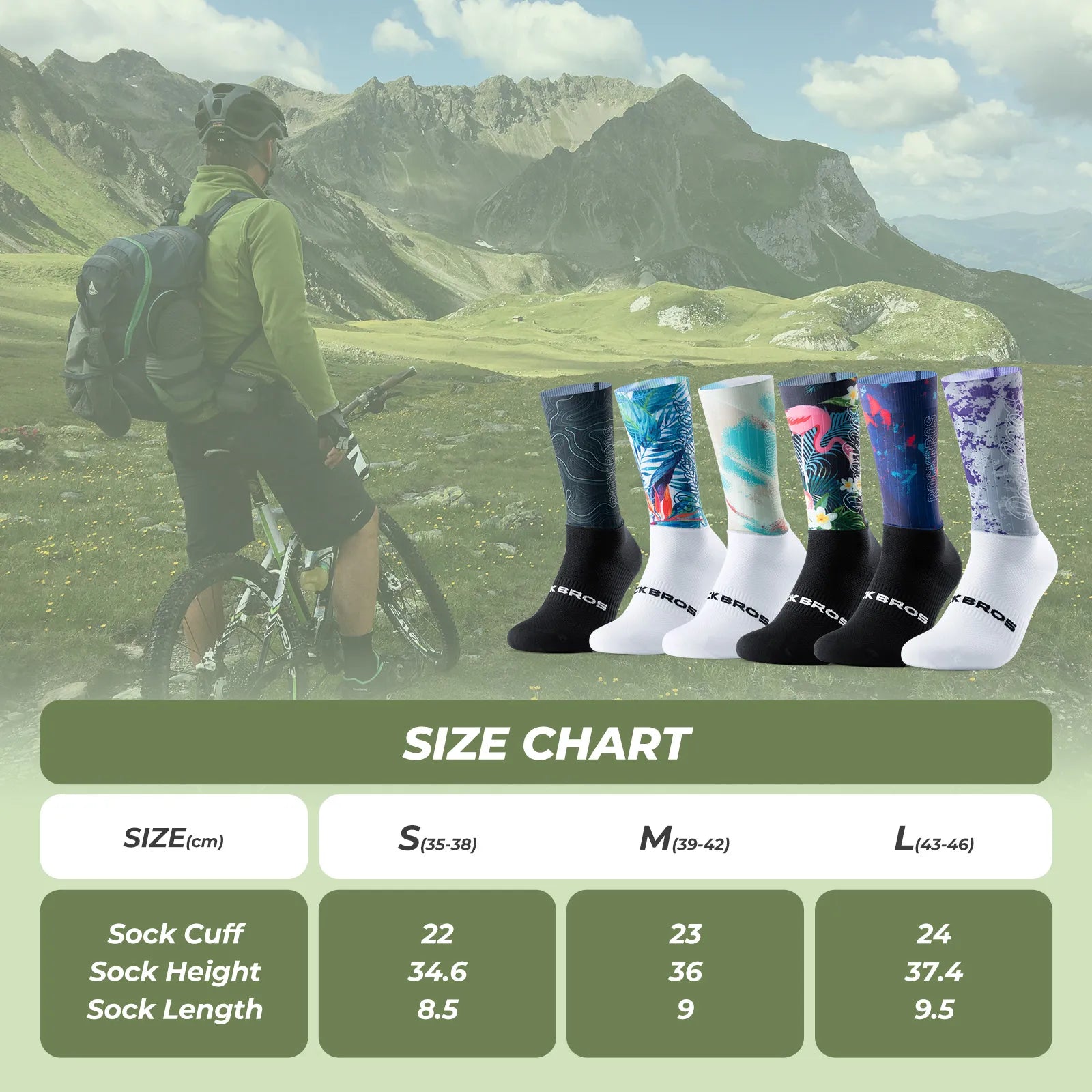 ROCKBROS Aero Compression Cycling Socks with Performance Fit and Aerodynamic Ribbed Texture.
#color_navy