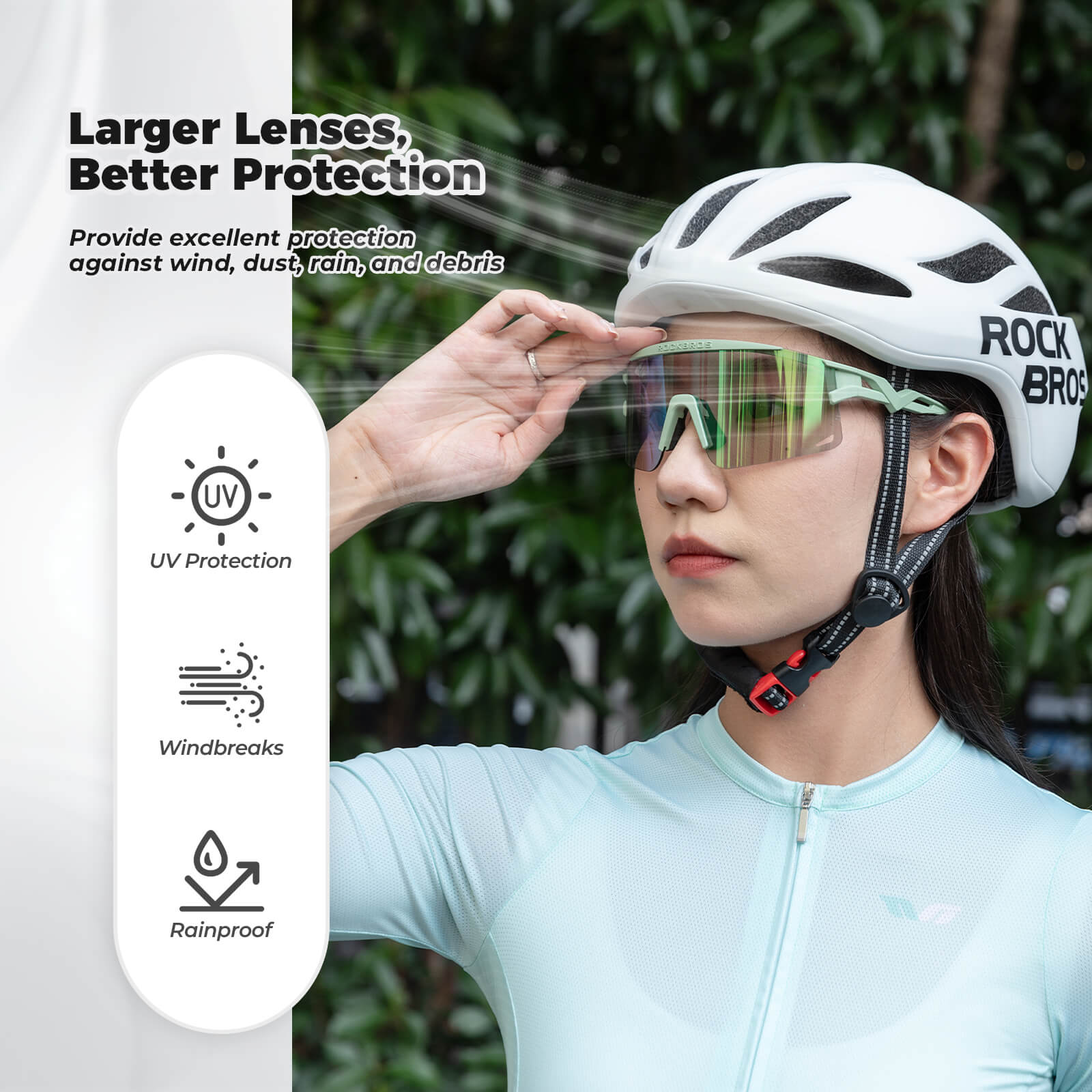 rockbros photochromic cycling glasses unisex outdoor sports
#color_Black (Anti-Fog + Photochromic)