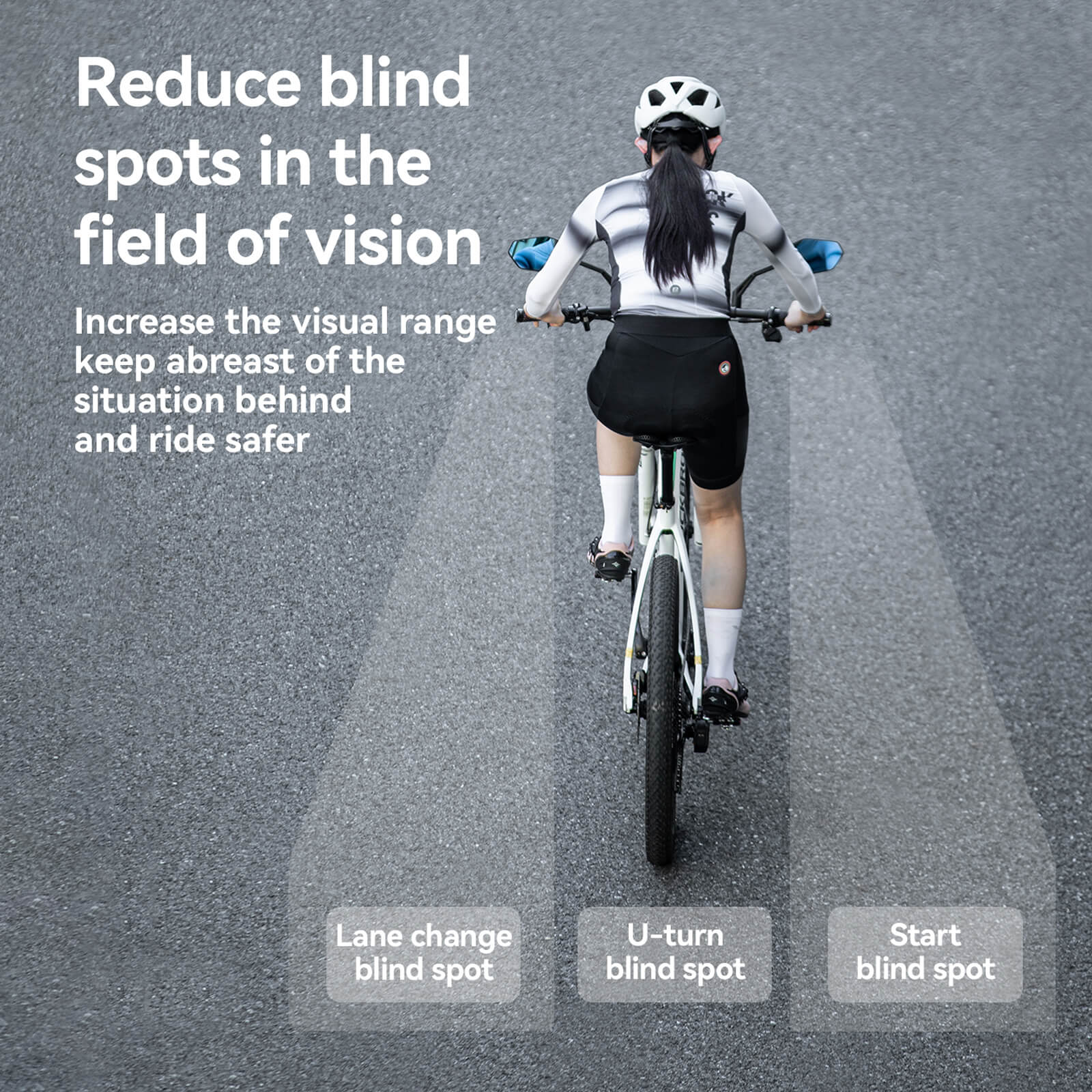 ROCKBROS anti-glare bike mirror for safer cycling visibility.
#option_right