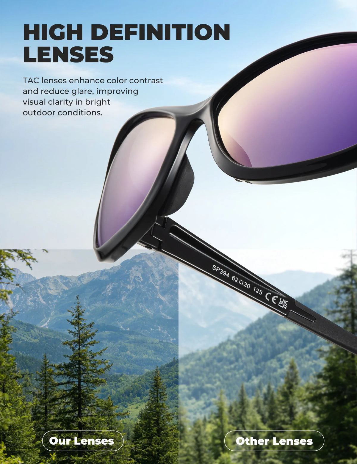 Rockbros Apex Series black polarised sunglasses with REVO mirror lenses.
#colour_brown