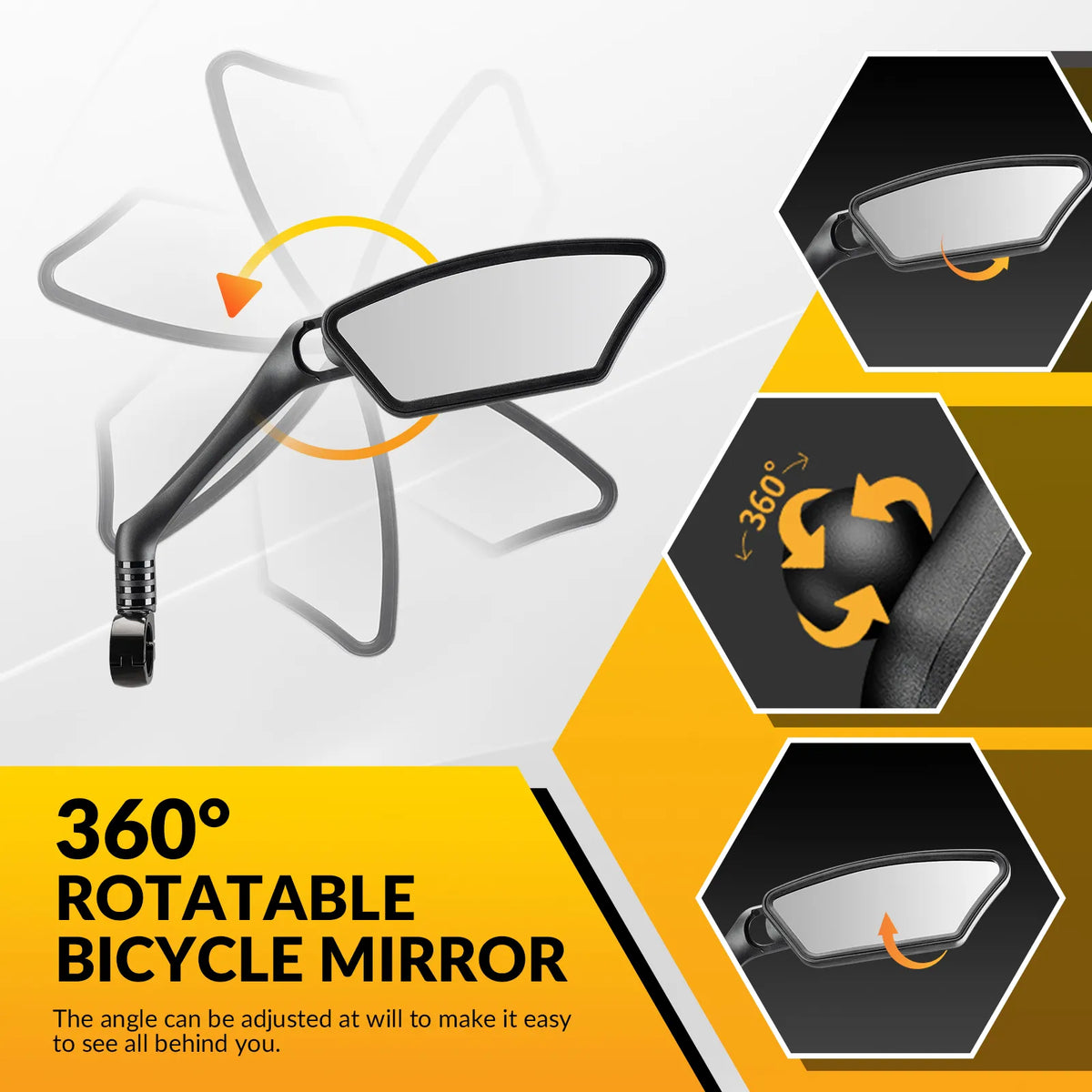 ROCKBROS bike rear view mirror for bicycle handlebars.
#options_right