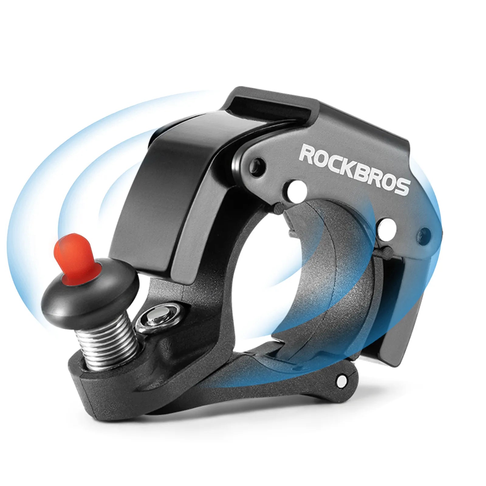 ROCKBROS C-Shape Mini Bike Bell in black, hidden bicycle bell for 22.2mm handlebars
#color_black