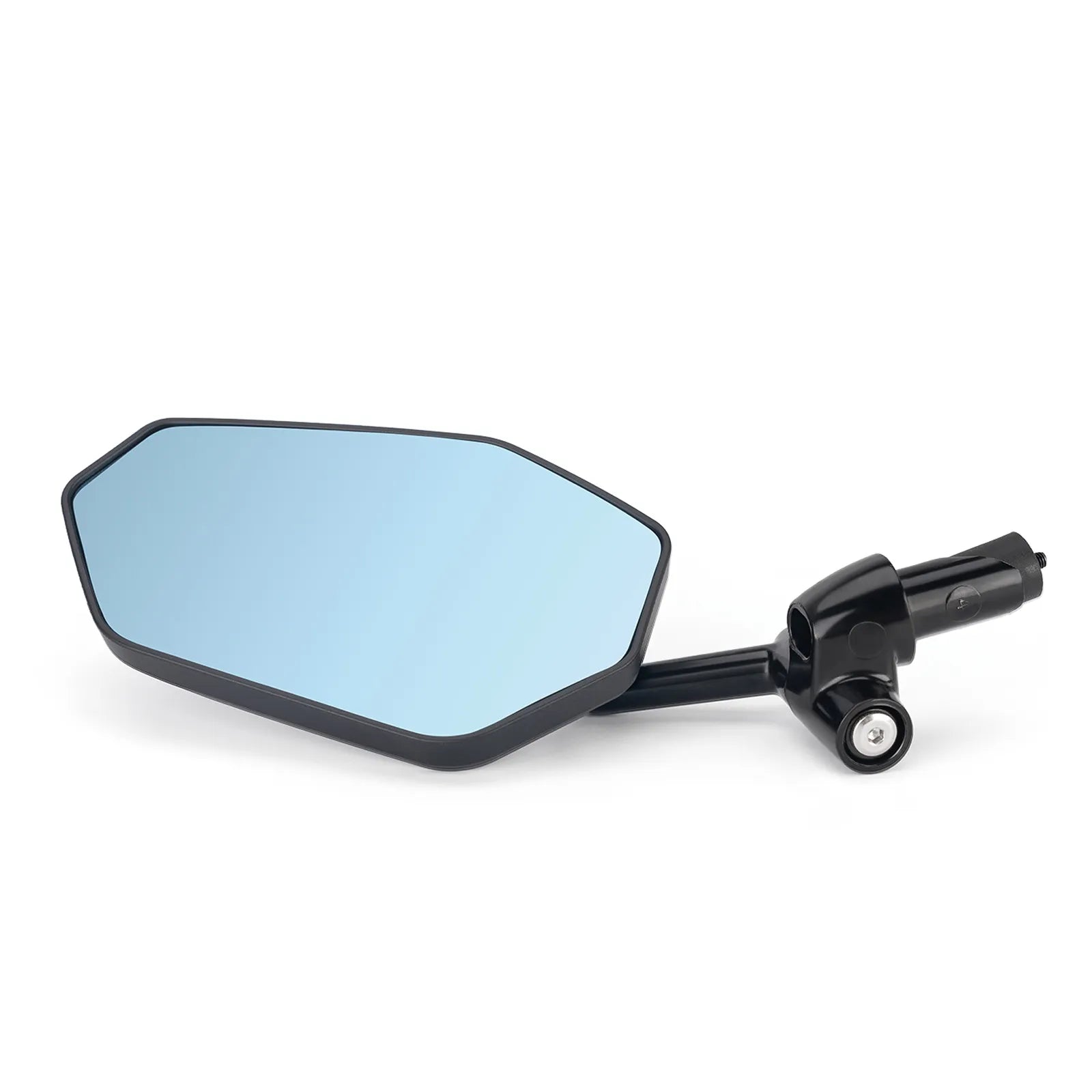 RockBros carbon fibre bike bar end mirror with HD anti-glare convex glass mounted on bicycle handlebar
