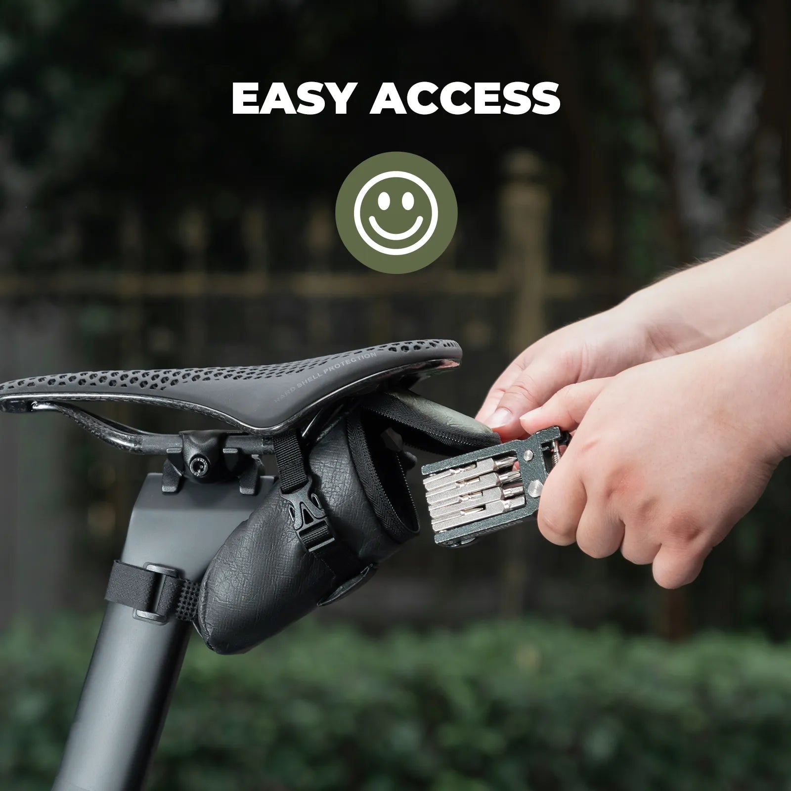 Rockbros EcoMate 0.2L tear-resistant eco-friendly paper bike saddle bag, main view