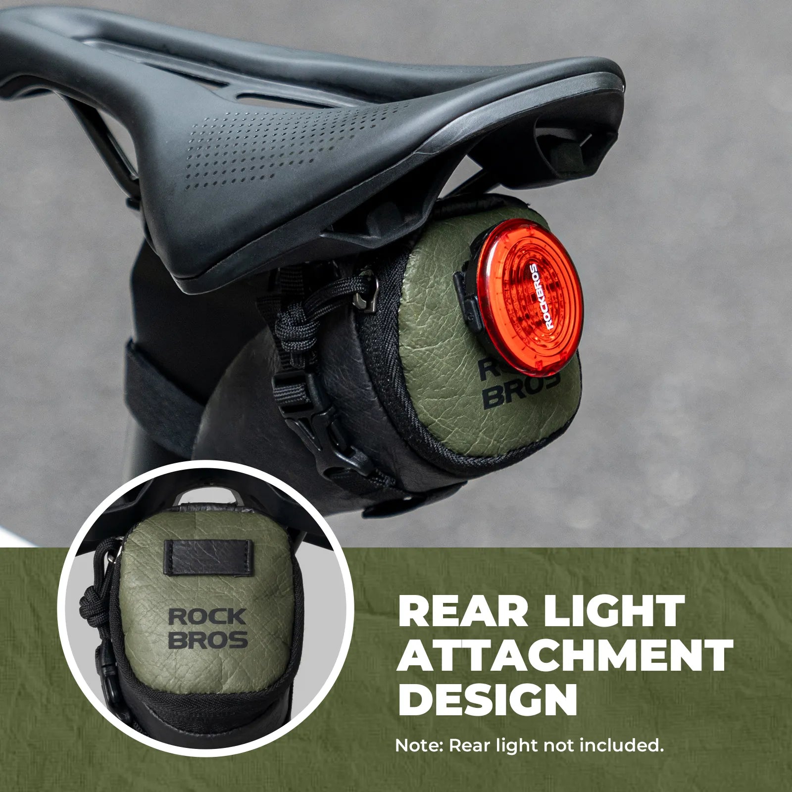 Rockbros EcoMate 0.2L tear-resistant eco-friendly paper bike saddle bag, main view