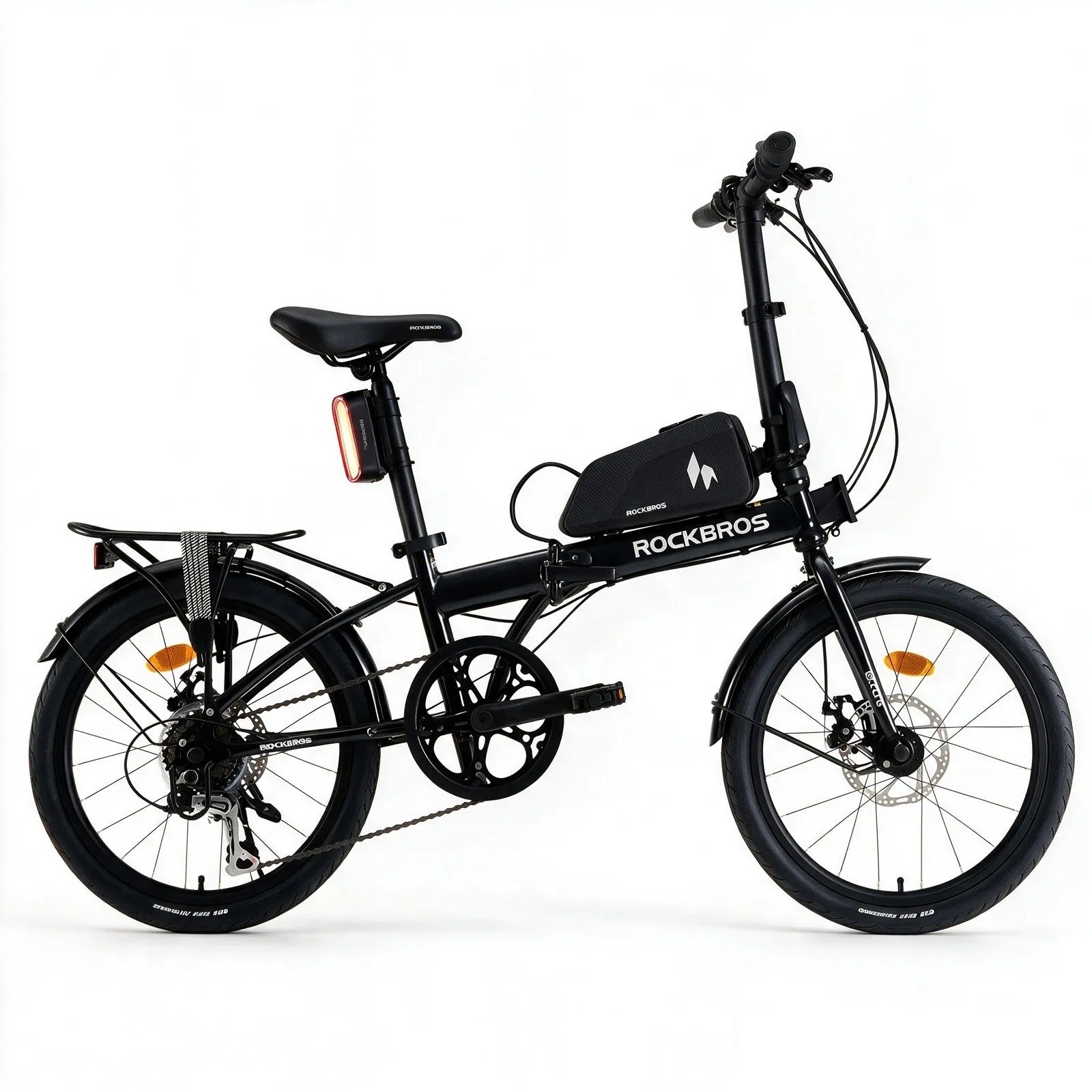 ROCKBROS cycling essentials for Dad including portable pump, tail light and photochromic glasses