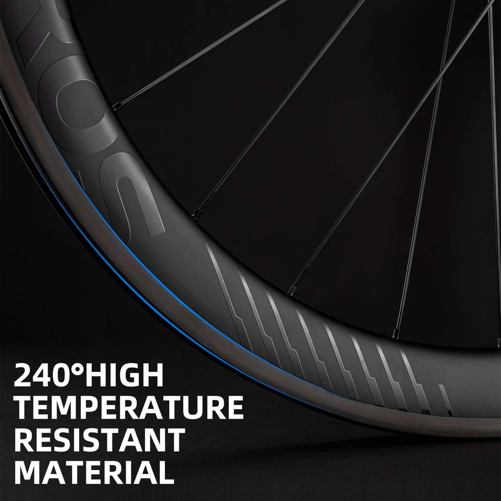 rockbros flamewind carbon fiber rim brake wheelset for training and racing
#option_Carbon fiber-38mm Rim Brake