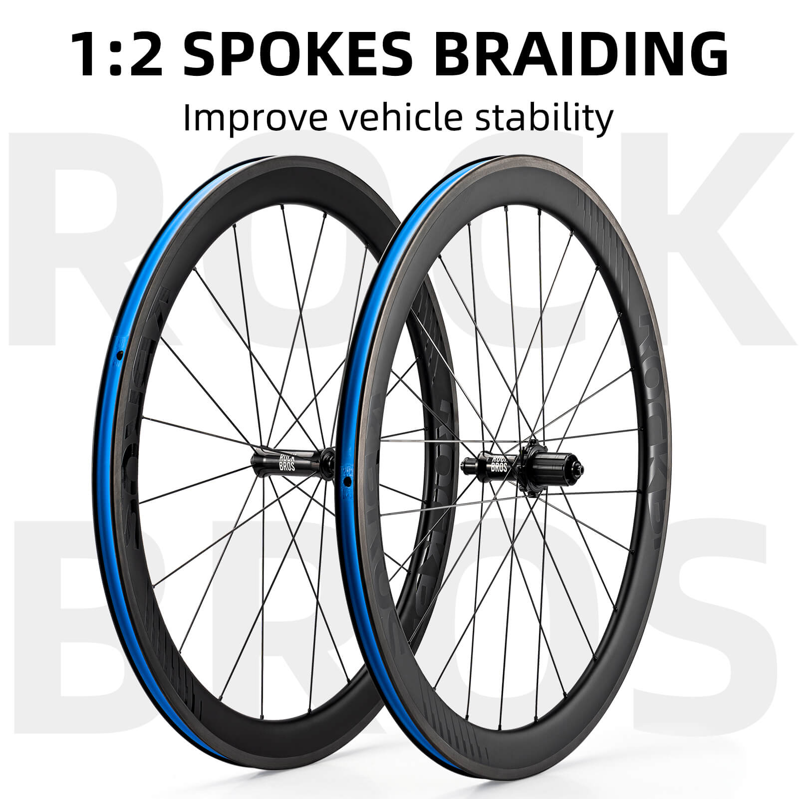 rockbros flamewind carbon fiber rim brake wheelset for training and racing
#option_Carbon fiber-50mm Disc Brake