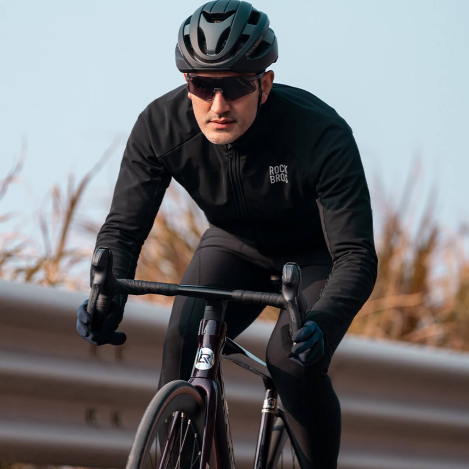 rockbros 700C road bike FLR-W3 durable and lightweight design
#color_Phantom Black