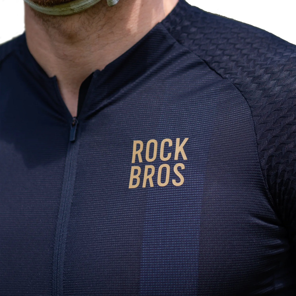 ROCKBROS Gold Series men's summer cycling jersey and shorts kit