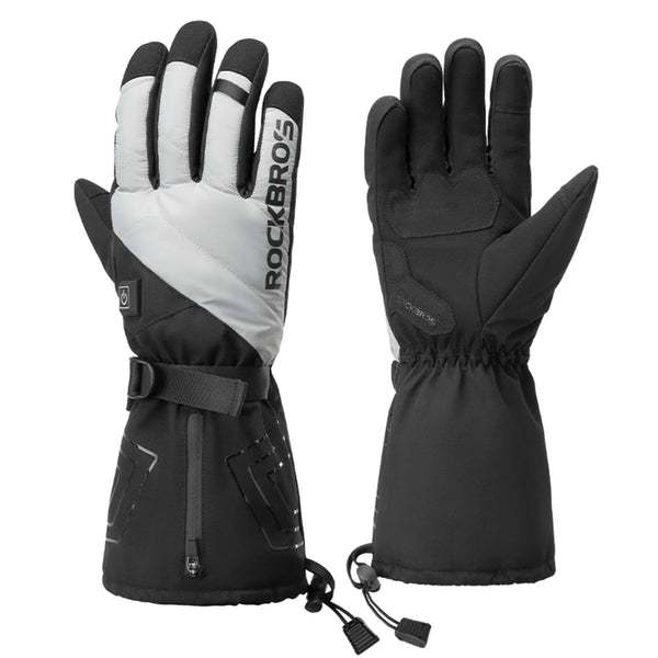 ROCKBROS Rechargeable Heated Gloves for Winter Commuting and Motorcycling.