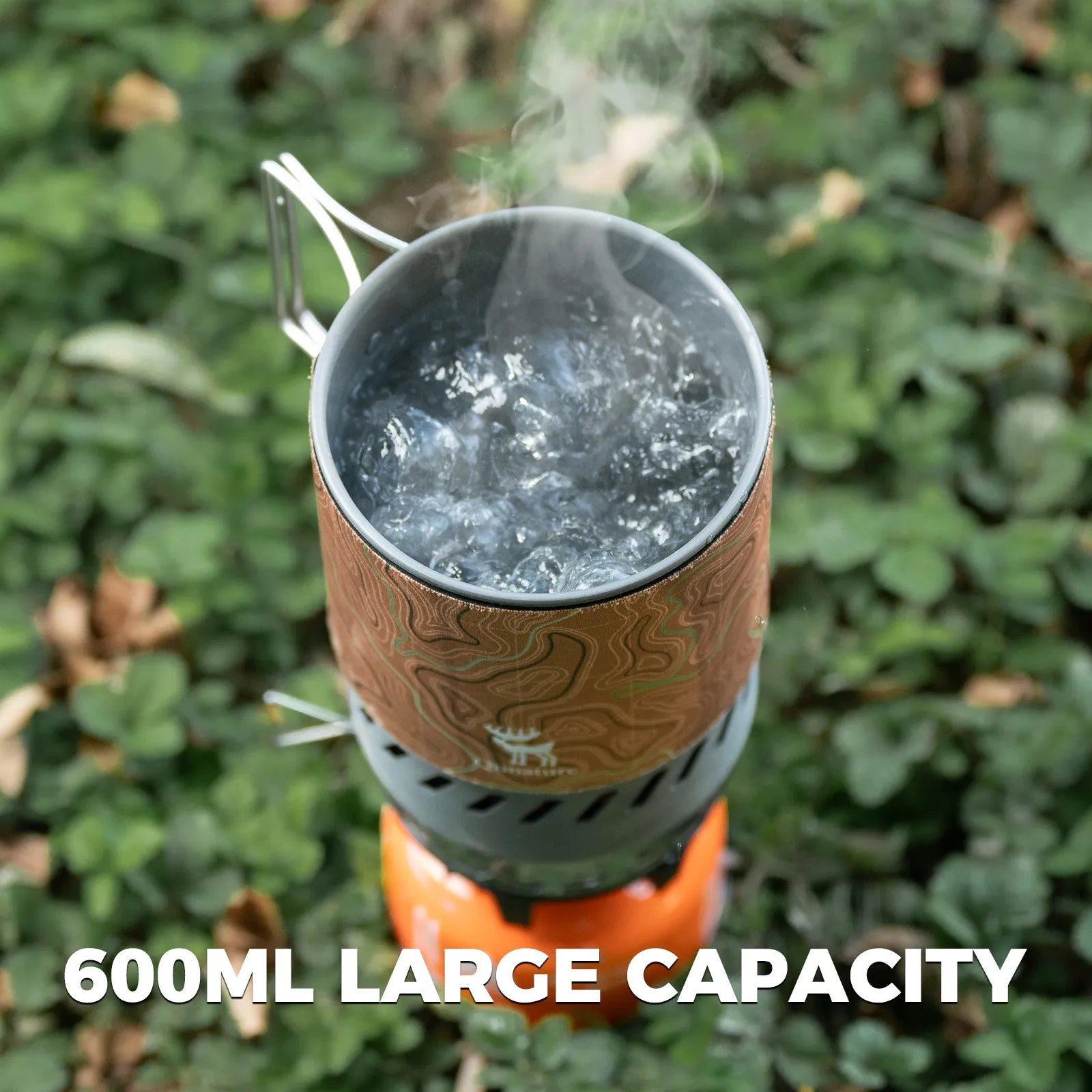 Qunature Portable High-Efficiency Camping Stove System with Integrated Pot for Hiking.
#color_khaki