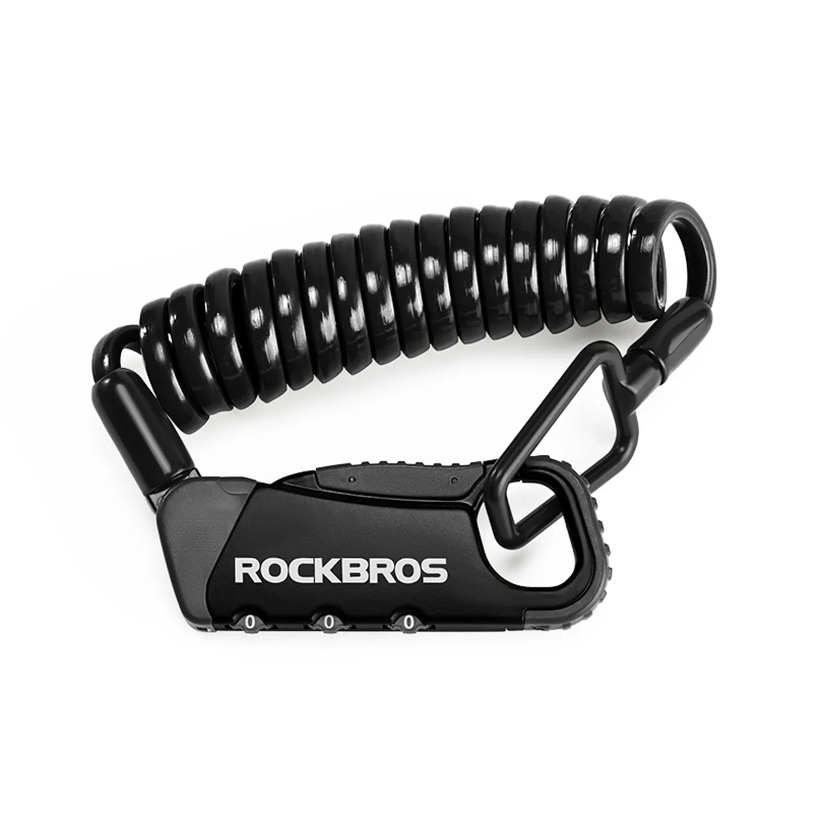 RockBros portable keyless helmet lock with 3-digit combination password for anti-theft security