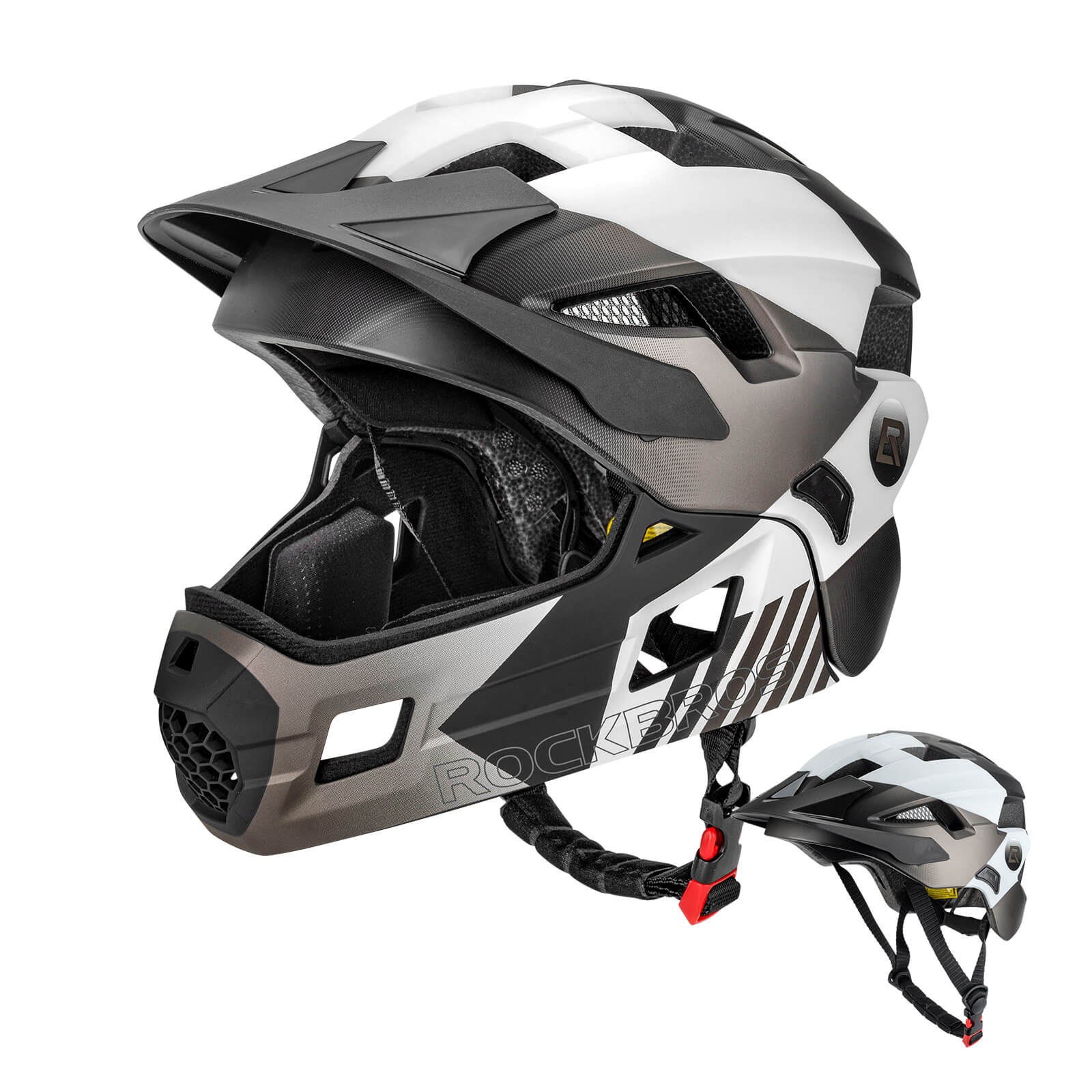 rockbros kids helmet TS-61 with impact protection and comfort padding
#color_white