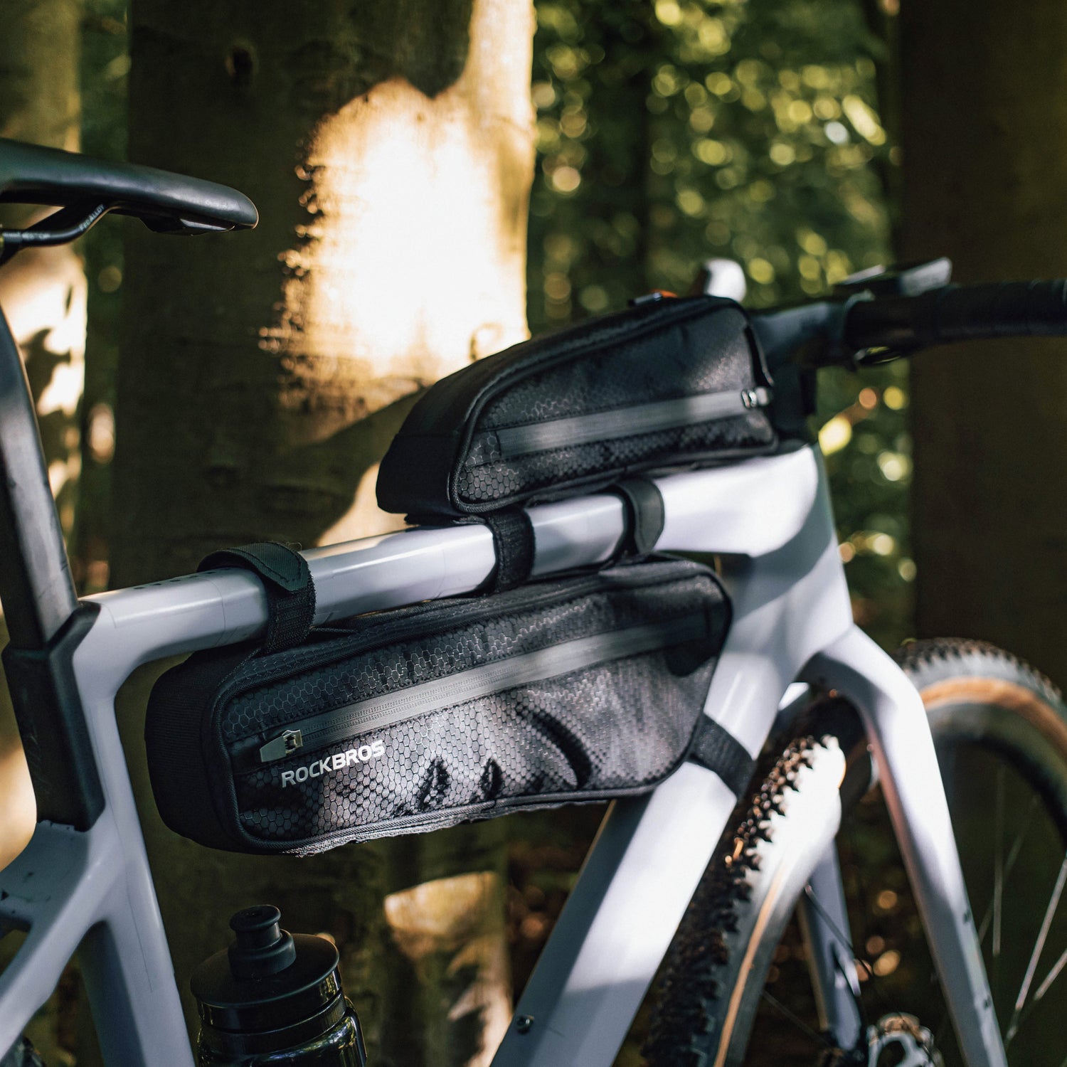 ROCKBROS slim aero top tube bag designed for speed.