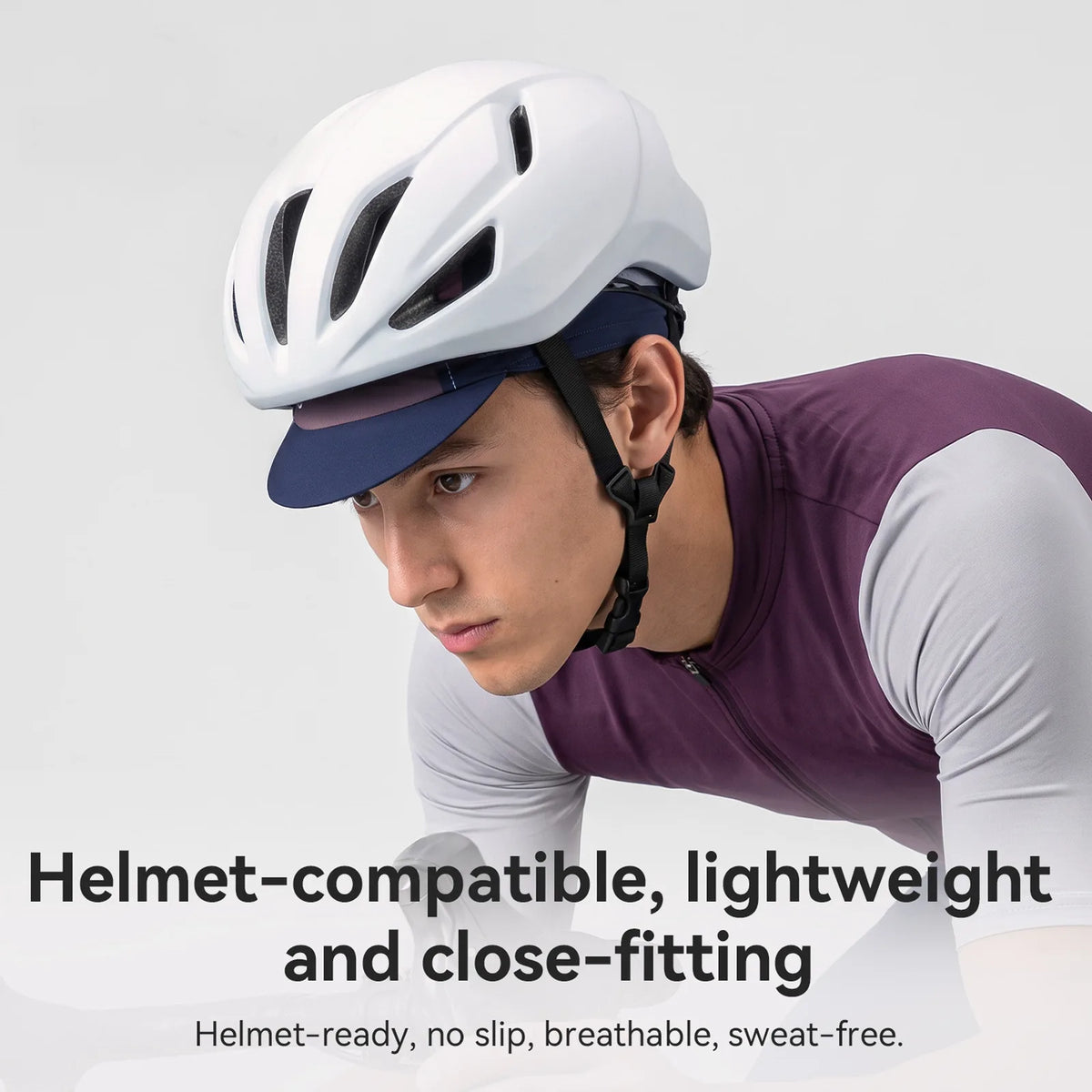 ROCKBROS Lightweight Cycling Cap for Helmet, Breathable Sun Protection.
#colour_purple