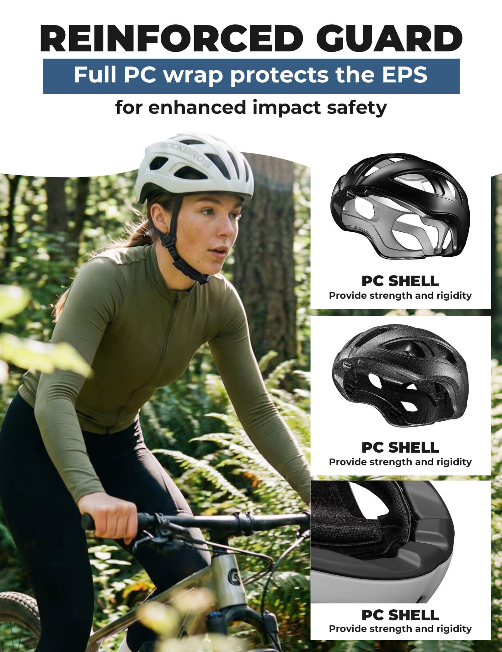 Rockbros LK-66 Adult Bike Helmet - In-Mold Professional Cycling Helmet
#options_matte black