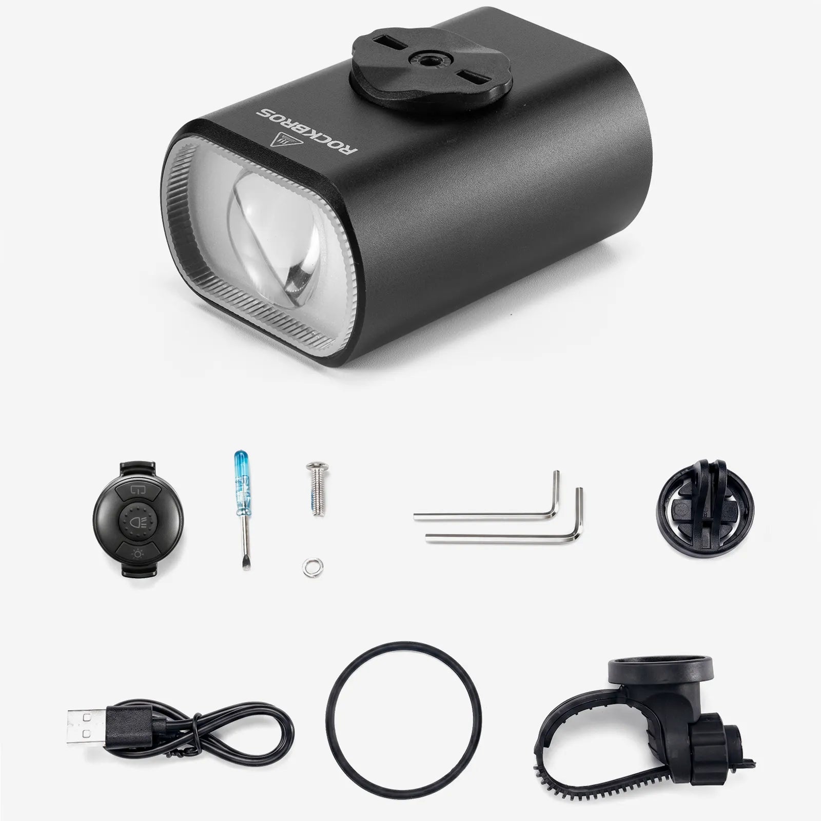 Rockbros M5 1000 lumen multi-beam bike front light for nighttime cycling
