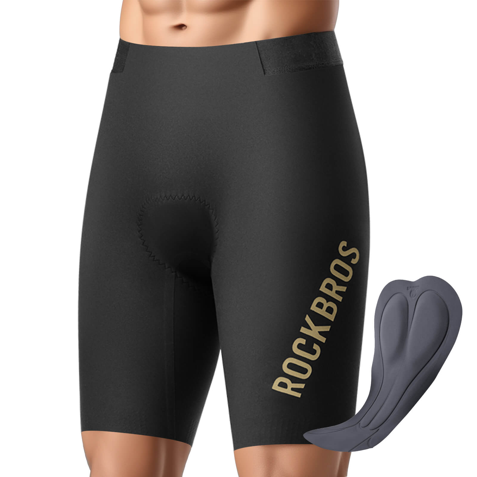 ROCKBROS breathable cycling shorts for men summer riding
#color_black