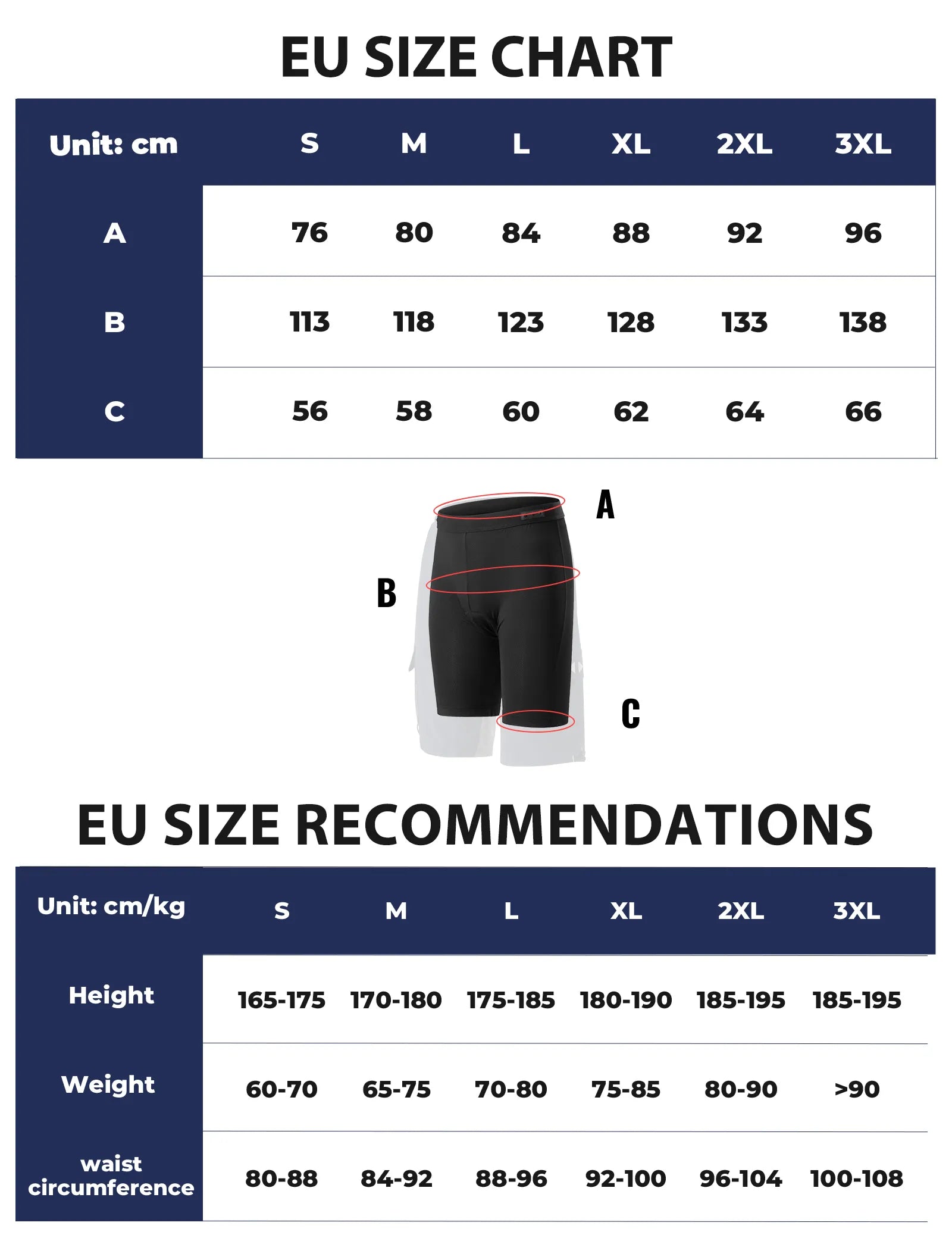 Rockbros men's MTB cycling shorts in black with removable padded liner Trail Series front view