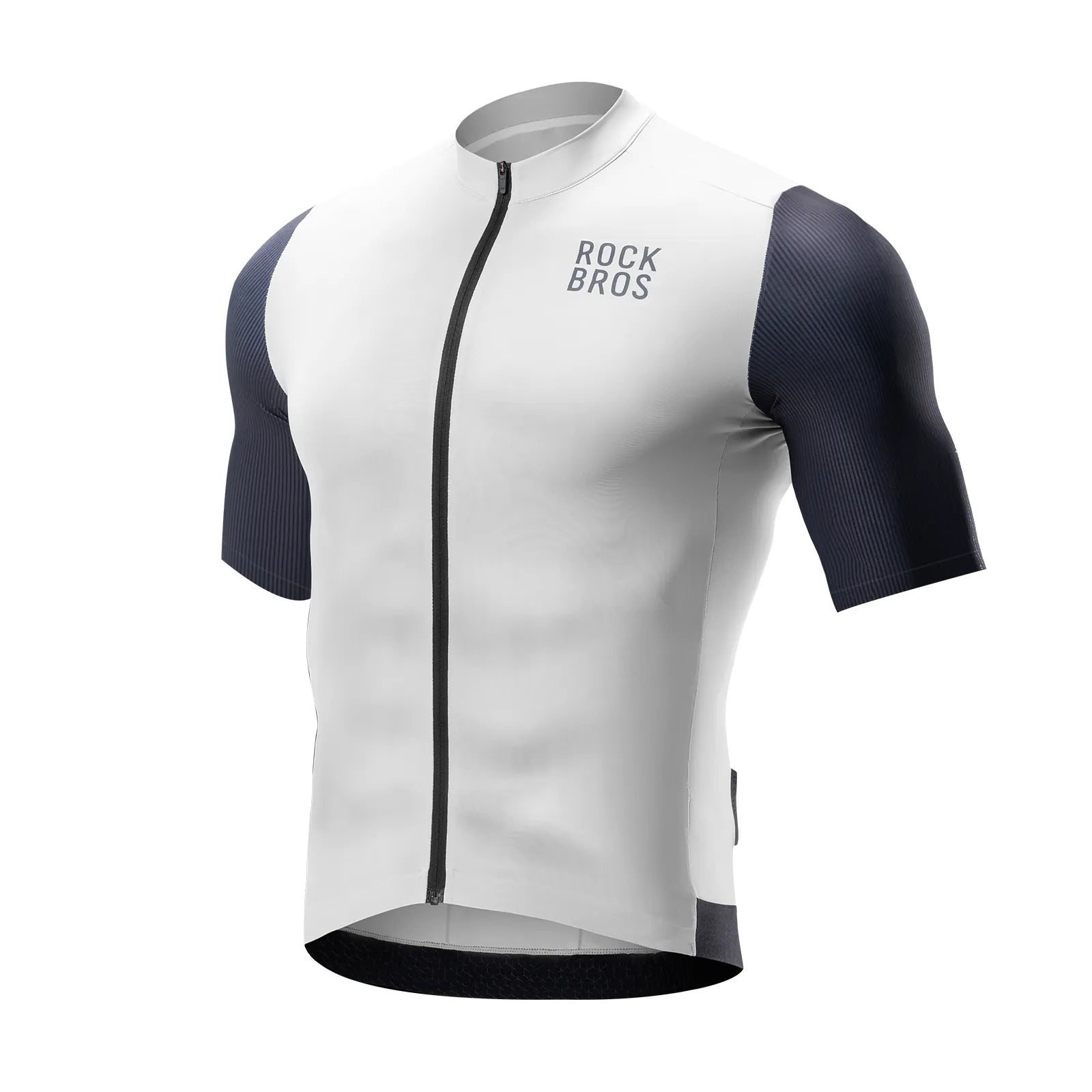ROCKBROS Men's Summer Short Sleeve Cycling Jersey SwiftFlow European Fit - Front View