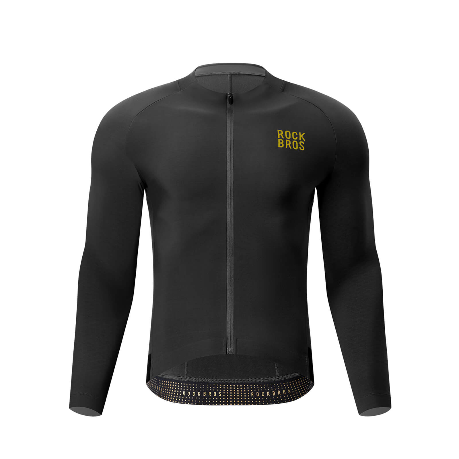 Rockbros winter cycling jerseys feature a fleece lining for superior warmth and breathability.
#color_black