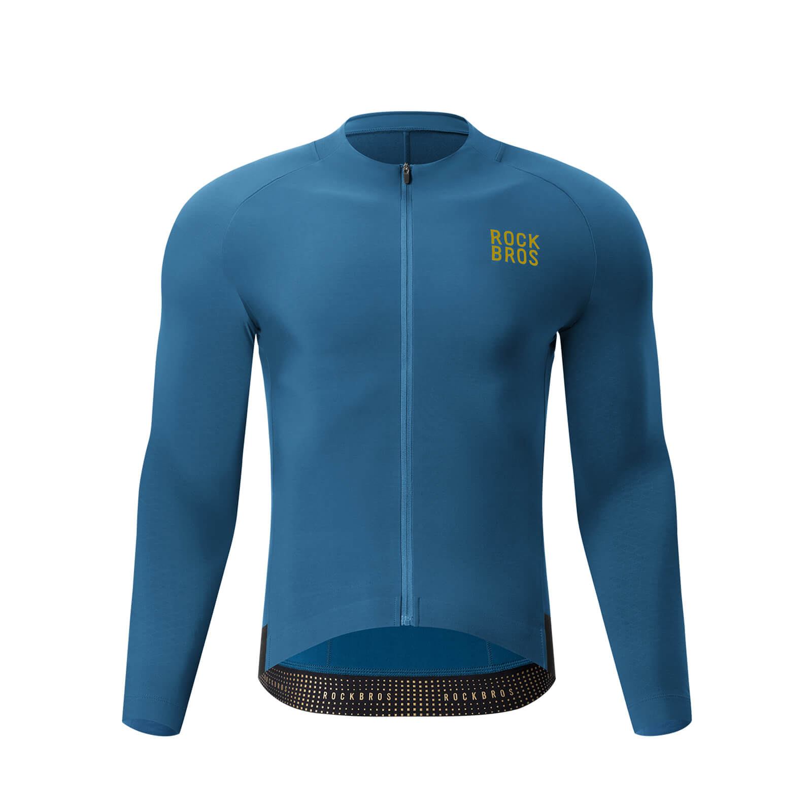 Rockbros winter cycling jerseys feature a fleece lining for superior warmth and breathability.
#color_blue