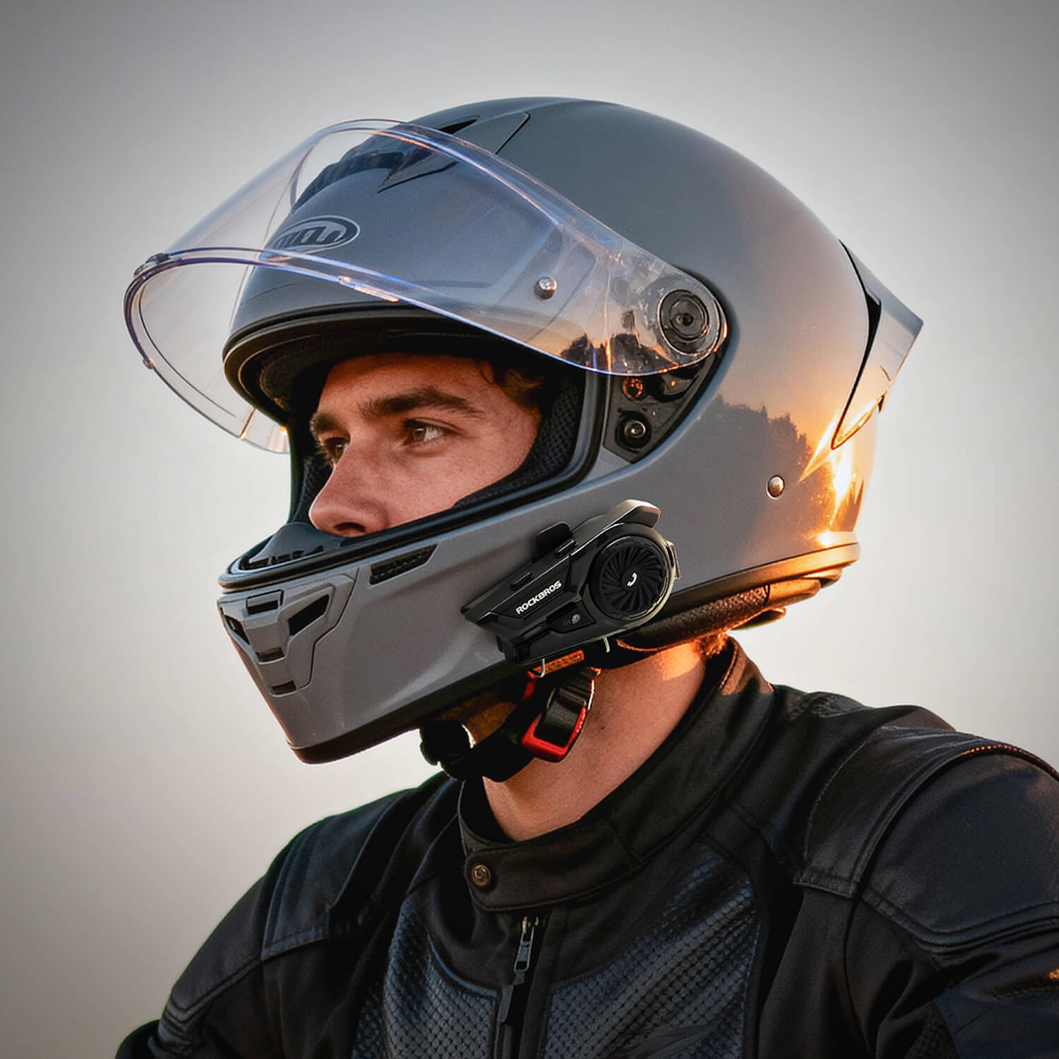 rockbros motorcycle bluetooth headset