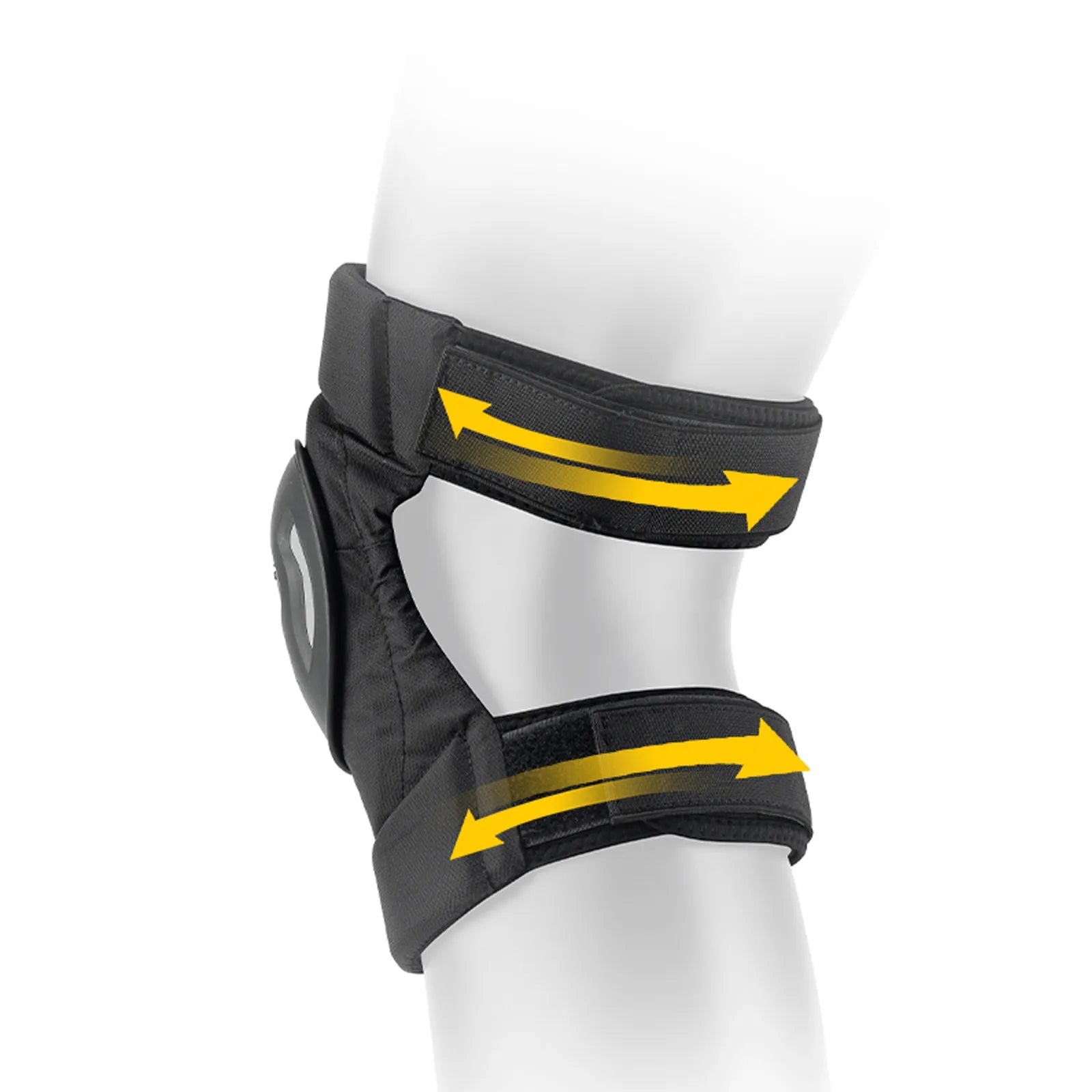 ROCKBROS motorcycle knee guards with breathable impact protection for riding