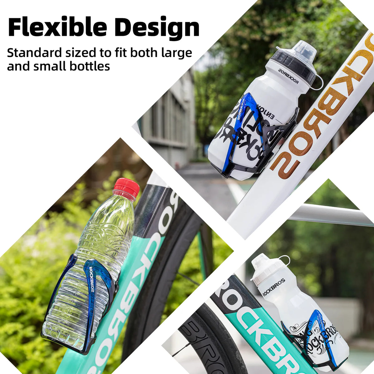 ROCKBROS MTB bike bottle cage with gradient PC design.
#colour_blue