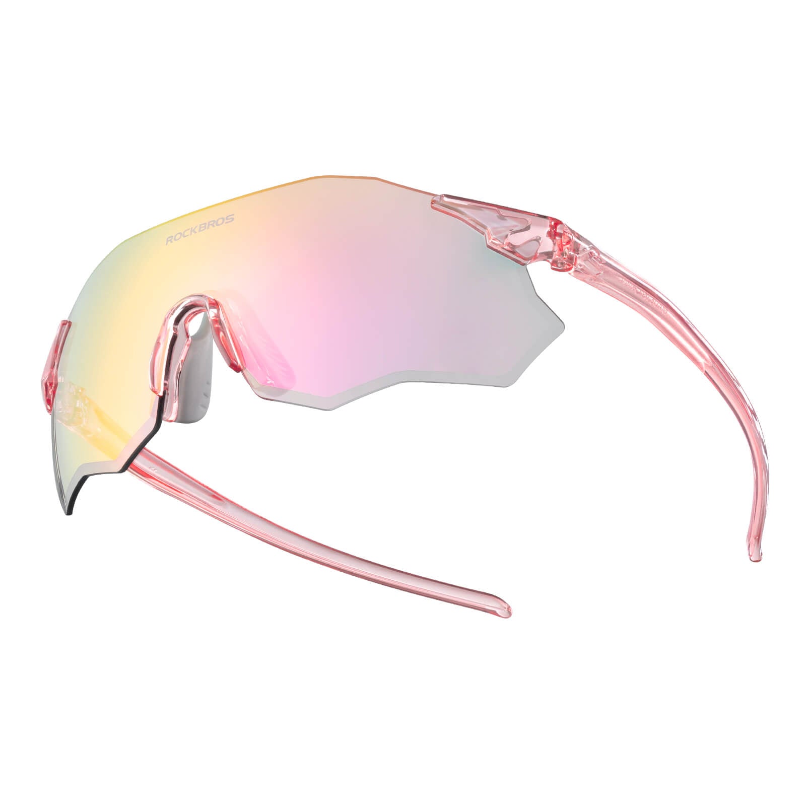 rockbros photochromic cycling glasses uv400 protection tr90 lightweight frame for outdoor riding
#color_Pink (photochromic)