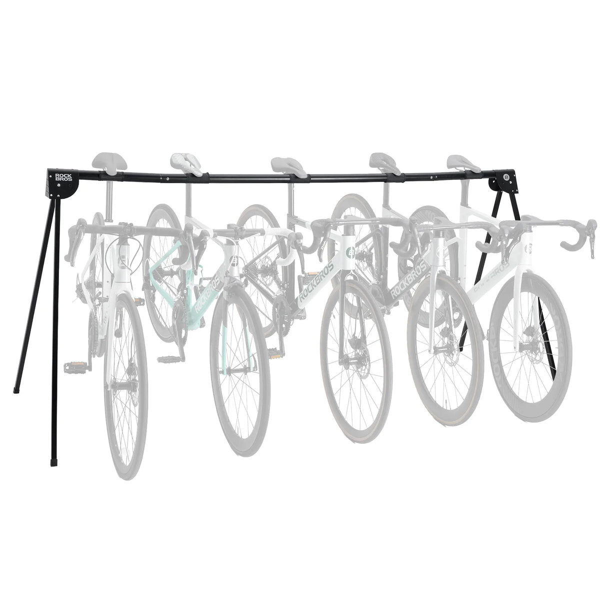 ROCKBROS foldable bike stand with space-saving design