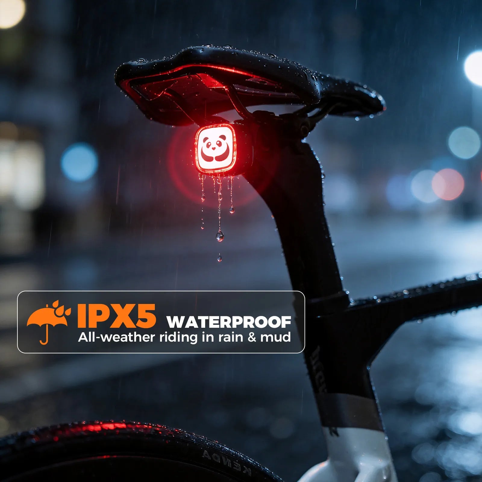 The rockbros Q2MAX taillights support multiple LED dynamic expression switching displays.
#options_Spider Badge